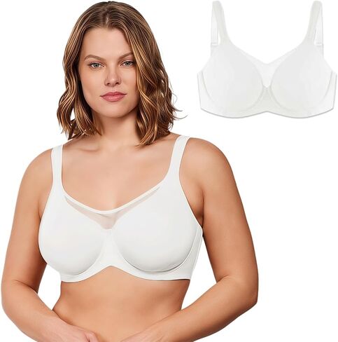 Soft Cloud Minimizer Bra - Seamless, Full Coverage Underwire Bra for Women in Kuwait