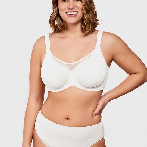 Soft Cloud Minimizer Bra - Seamless, Full Coverage Underwire Bra for Women in Kuwait