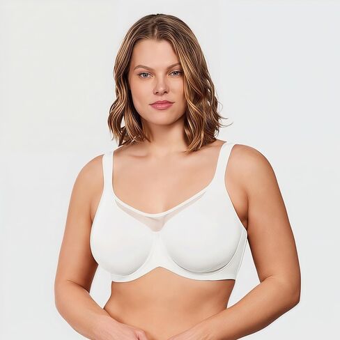Soft Cloud Minimizer Bra - Seamless, Full Coverage Underwire Bra for Women in Kuwait