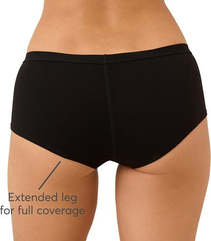 Pact Organic Cotton Women's Everyday Boy Short Underwear, 4 Pack in Kuwait