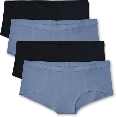 Pact Organic Cotton Women's Everyday Boy Short Underwear, 4 Pack in Kuwait