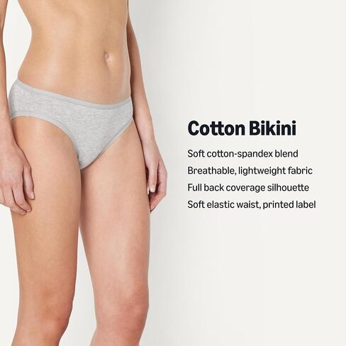 Amazon Essentials Women's Cotton Spandex Bikini Brief Underwear (Available in Plus Size) in Kuwait