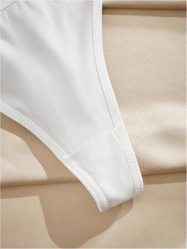 SweatyRocks Women's 5 Pack Thong Panties Ring Low Rise Breathable Cheeky Underwear in Kuwait