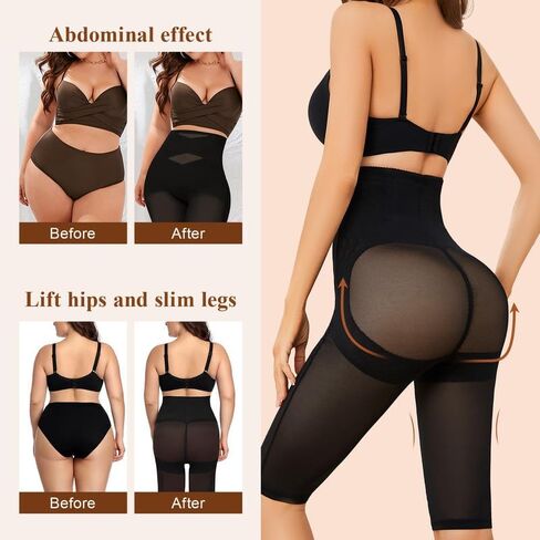 SIMIYA Shapewear Tummy Control Body Shaper for Women High Waist Stomach Compression Thigh Slimmer Butt Lifting Shapewear in Saudi Arabia