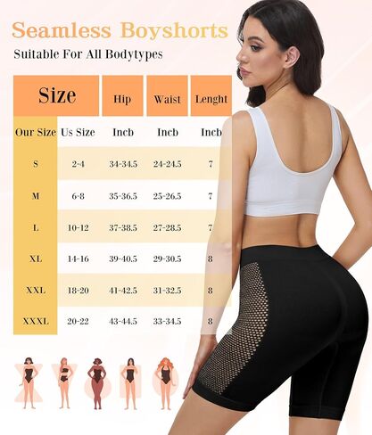 Yeblues Cooling Slip Shorts for Under Dress Women, Anti Chafing Thigh Seamless Short, Breathability Boyshorts in Saudi Arabia