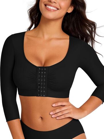 EUYZOU Arm Compression Sleeves for Women Post Surgery Front Closure Bra Slimming Arm Lipo Shapewear Top in Saudi Arabia