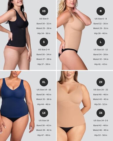 HONEYLOVE LiftWear Tank - Shapewear Top for Women with Built in Bra - Tummy Control Shirt in Saudi Arabia