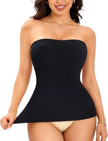 LODAY Strapless Shapewear Tank Top Compression Tanks for Women Tummy Control Body Shaper Tube Tops in Saudi Arabia