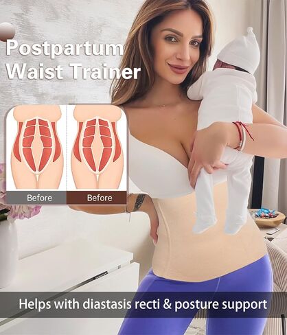 sellto Waist Trainer for Women Tummy Control Postpartum Recovery Belt Waist Cincher Body Shaper in Saudi Arabia