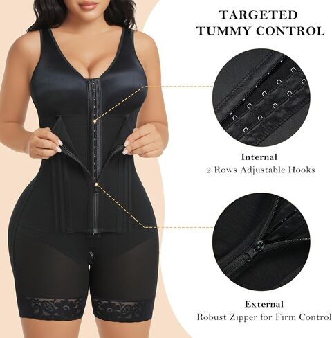 YIANNA Overbust Fajas Colombianas Shapewear for Women Tummy Control Body Shaper Girdles Post Surgery Compression Garment in Saudi Arabia