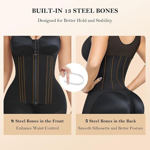 YIANNA Overbust Fajas Colombianas Shapewear for Women Tummy Control Body Shaper Girdles Post Surgery Compression Garment in Saudi Arabia