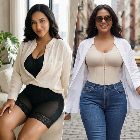 YIANNA Overbust Fajas Colombianas Shapewear for Women Tummy Control Body Shaper Girdles Post Surgery Compression Garment in Saudi Arabia