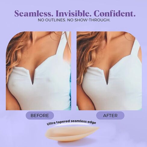 love & nuuna Triangle Adhesive & Non-Adhesive Nipple Cover Set - Sticky & Grippy Nipple Cakes - Reusable & Waterproof Pasties in Saudi Arabia