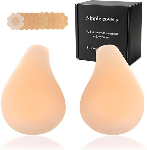 Women Nipple Covers Sticky Push up Adhesive Bra Ultra-Thin Added Lift Seamless Strapless Backless Wear in Saudi Arabia