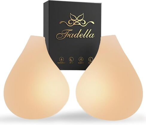 Sticky Push UP Bra, Silicone Adhesive Nipple Covers for Women, Invisible Strapless Breast Pasties, L Nude in Saudi Arabia