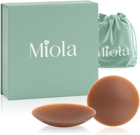 Miola Nipple Covers for Women – Non Adhesive Reusable Silicone Nipple Pasties, Seamless Invisible No Show, & Waterproof in Saudi Arabia