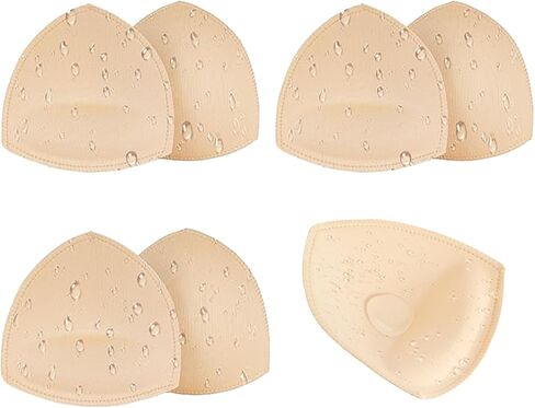 Waterproof Swimsuit Bra Inserts Pads 3 Pairs Removable Bathing Suit Insert Bikini Push up Inserts A/B or C/D,D/E Cup in Saudi Arabia