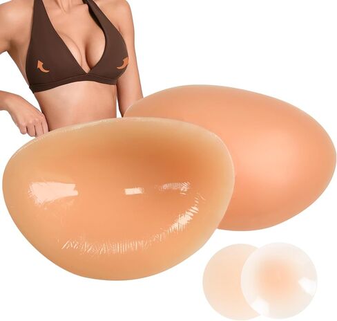 Sticky Silicone Bra Inserts Pads, Reusable Adhesive Push Up Enhancers for Women - Seamless Chicken Cutlets for Bras in Saudi Arabia