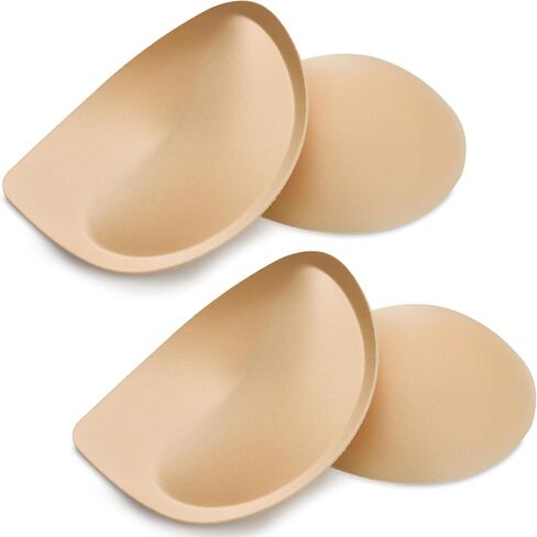 Nimiah Super Thick Push-up Inserts - 2 Pairs Sew in Bra Cups for Dress Breast Enhancer Add Cleavage in Swimsuit Sports Tops in Kuwait