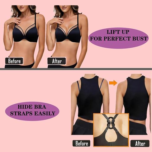 3 Pairs Clear Bra Straps + 12 PCS Bra Strap Clips, Adjustable/Thickened/Invisible/Transparent/Non-Slip Bra Straps in Kuwait