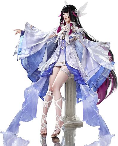 KIRA KIRA Columbina Cosplay Costume Doki-SR Genshin Columbina Cosplay Halloween Costume for Women Song of the Welkin Moon in Kuwait