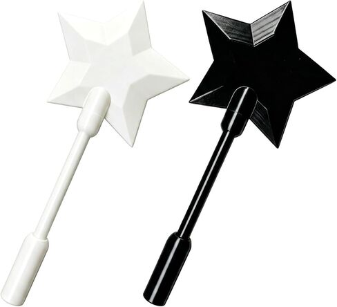 2 PCS Payment Wand, Debit Card Wand Tap to Pay Card Holder, Fairy Wand Tap to Pay Card Holder for Drive-Thru and Self-Checkout (Black/White) in Saudi Arabia