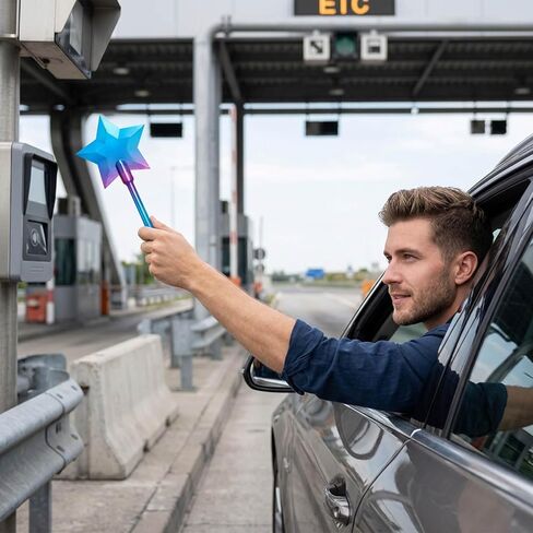 Magic Wand Credit Card Holder, Credit Card Wand, Random Gradient Color Design Tap to Pay Wand, 3D Printed Star Magic Wands Digital Payment, for Easy Checkout Suitable Scenarios for Card Payment in Kuwait
