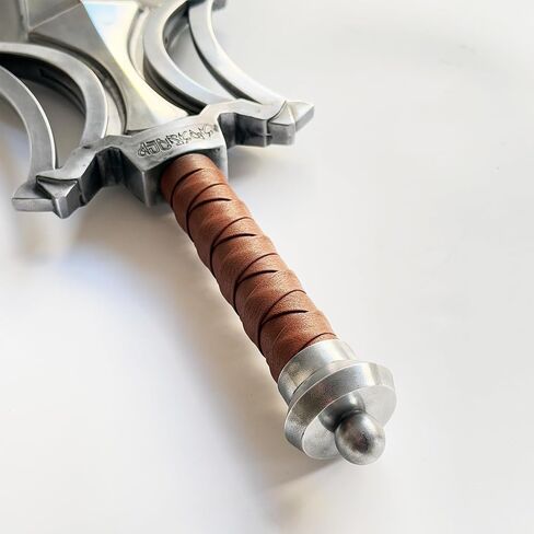 He Man's Sword of Power - All Metal Decorative Sword with Display Plaque, Leather Wrapped Handle, Stainless Steel Blade and Alloy Accessories, 40.94 inches in Kuwait