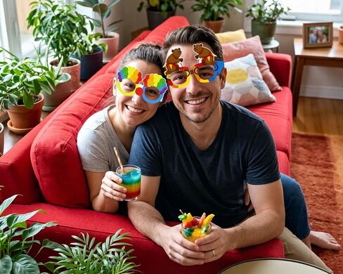 Moon Boat 60Pcs Circus Paper Glasses Party Decorations for Adults Bulk, Carnival Theme Photo Booth Props Sunglasses Birthday Supplies in Kuwait