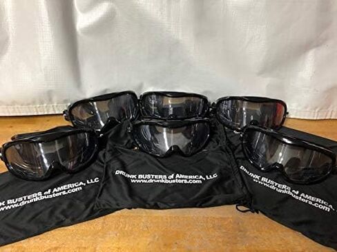 Drunk Busters 6 Pack Impairment Goggles - Simulating .08-.15 BAC, 5 Year Warranty, Most Realistic & Durable in Saudi Arabia