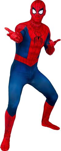 MARVEL Spider-Man Official Adult Men Zentai Halloween Costume - Deluxe Two-Way Stretch Spandex with Invisible Zippers in Saudi Arabia