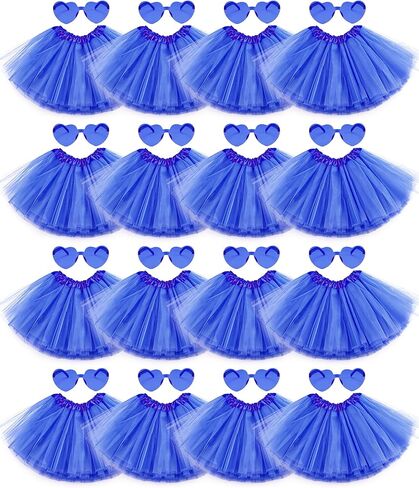 16 PCS Adult Tutus Skirts for Women Tutu Skirt Elastic Tulle Tutu Colored Tutus for Dance Runners Halloween Party in Saudi Arabia