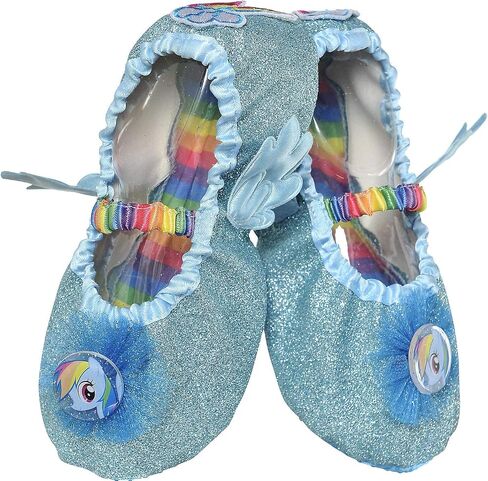 Suit Yourself My Little Pony Rainbow Dash Slipper Shoes for Children, One Size up to Children's Shoe Size 7 to 11 in Saudi Arabia