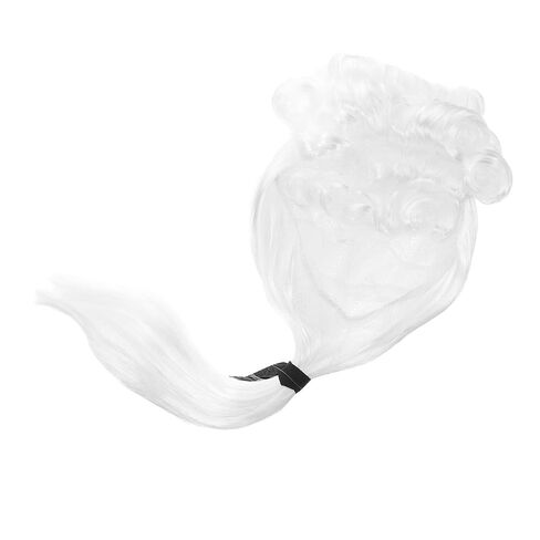 Abaodam Judge Wig Long White Funny Crazy Lawyer Wigs Barrister Costume for Halloween Costume Cosplay Party in Kuwait