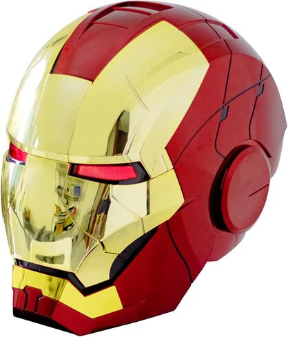 Iron MK5 Helmet Wearable Cosplay Voice Control Electronic Open/Close LED Eyes Mask 1:1 Hero Model Touch Sensor Gold in Saudi Arabia