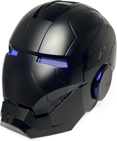 Iron MK5 Helmet Wearable Cosplay Voice Control Electronic Open/Close LED Eyes Mask 1:1 Hero Model Touch Sensor Black in Saudi Arabia