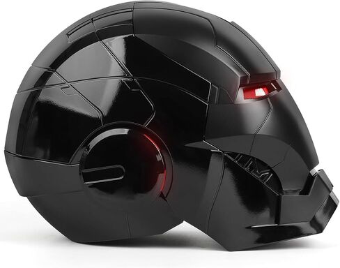 Iron MK5 Helmet Wearable Cosplay Voice Control Electronic Open/Close LED Eyes Mask 1:1 Hero Model Touch Sensor Black in Saudi Arabia