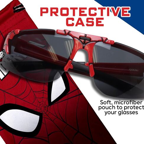 ARKAID Marvel Spider-Man Kids Sunglasses - UV Protective, Stylish & Durable with Soft Carrying Case in Kuwait