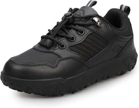 Kids Boys Black School Shoes Oxford Uniform Dress Slip Resistant Athletic Sneaker(Little/Big Kids) in Saudi Arabia