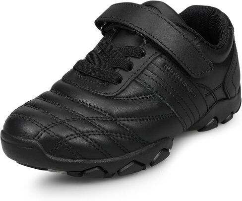 Kids Boys Black School Shoes Oxford Uniform Dress Slip Resistant Athletic Sneaker(Little/Big Kids) in Saudi Arabia