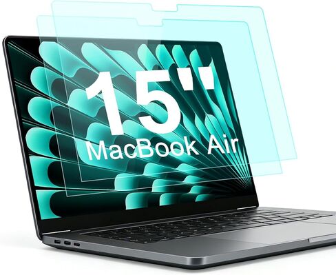 2-Pack Anti Blue Light Screen Protector for MacBook Air 15-inch (2023-2026, M2, M3, M4, M5), Matte Anti Glare Film Protector for Mac 15.3'' (Model A2941 A3114 A3241 A3448) in Saudi Arabia