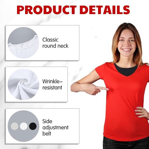 3 Pcs Fake Collars for Women Panels Crew Collar Detachable Neckline Cleavage Cover for Women Under Blouses Favors in Kuwait