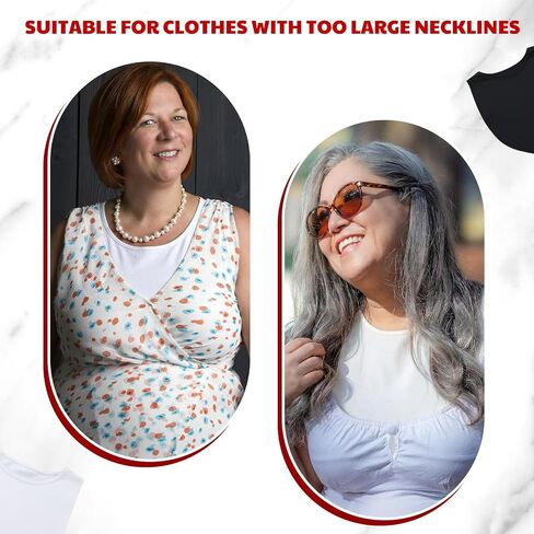 3 Pcs Fake Collars for Women Panels Crew Collar Detachable Neckline Cleavage Cover for Women Under Blouses Favors in Kuwait