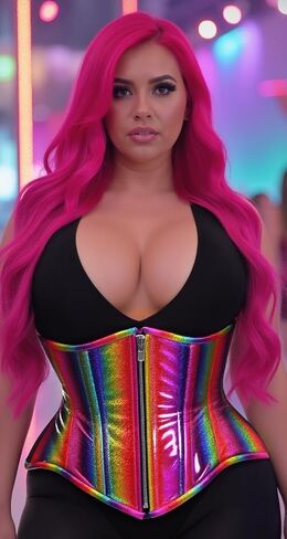 Daisy corsets Women's Daisy Corsets Top Drawer Glitter Double Steel Boned Underbust Waist Cincher Corset in Kuwait