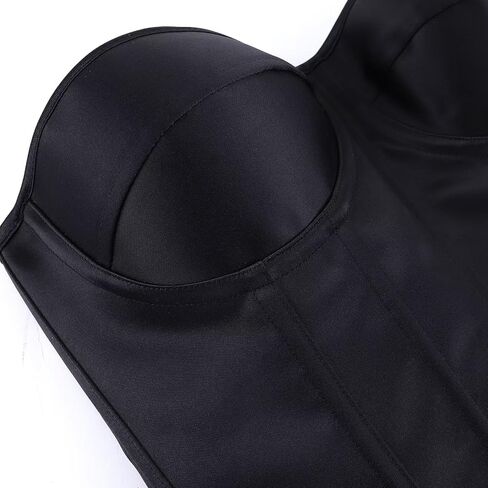 Satin Vintage Corset Tops for Women Overbust Renaissance Bustier Lace Up Elegant Cincher Bodysuit Shapewear in Saudi Arabia