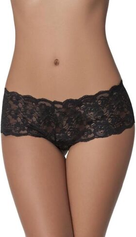 Sexy Soft Crotchless Lace Hot Criss Cross Back Pants in Kuwait