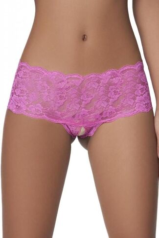 Sexy Soft Crotchless Lace Hot Criss Cross Back Pants in Kuwait