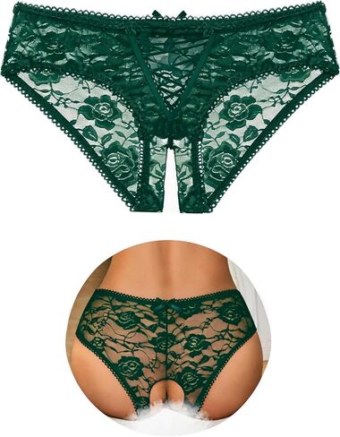 Avidlove Women Lace Panties Floral Lace Briefs Sexy Hollow Out Underwear Crisscross Strappy Boyshorts in Saudi Arabia