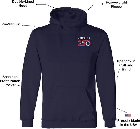 250 Anniversary USA Shirt, America250 Official Modern Logo Pullover Hoodie, 4th of July Merchandise in Saudi Arabia