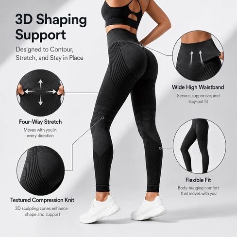 3D Anti Cellulite Compression Leggings, Micro Massage Circulation Boost Leggings, Cellulite-Reducing in Saudi Arabia
